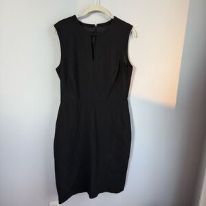J. Crew Classic Black Midi Dress